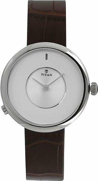 Titan 90060SL01 Analog Dial Women's Watch - White