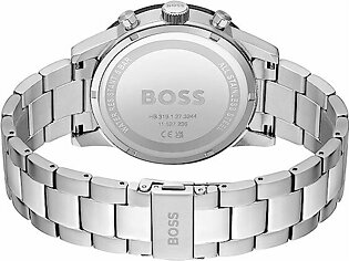 Hugo Boss Mens Allure Chronograph Black Dial Silver Stainless Steel Strap Watch - 1513922