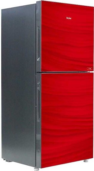 Haier HRF 216 EPR/EPB/EPG Glass Door Refrigerator (RED)