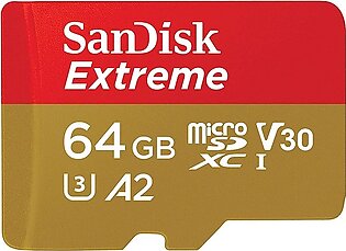 Sandisk Micro SD Extreme Memory Card With Adapter 170MB/S 64GB