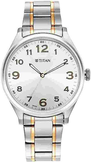 Titan Stainless Steel Analog Wrist Watch 1802KM01