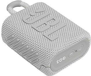 JBL Go 3 Portable Bluetooth Waterproof Speaker - White