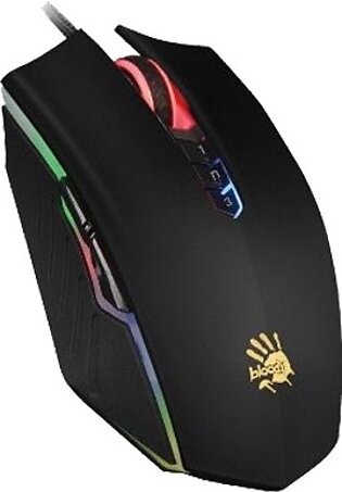 A4Tech Bloody A70 Black drag clicking neon Backlit activated Gaming Mouse