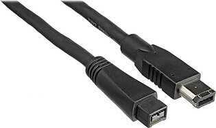Pearstone FireWire 400 9-Pin to 6-Pin Cable – 10′ -3 m