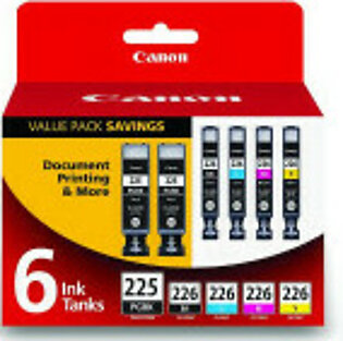Canon 6-Color Ink Tank Value Pack (4530B012AB)