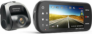 Kenwood 3" 3.7 Megapixel Front & Rear Dash Cam W/ Wireless Link/Built In GPS