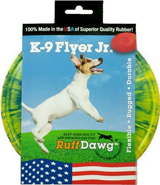 RuffDawg Rubber K9 Flyer Retrieving Dog Toy