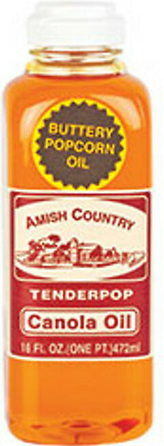Amish Country Popcorn Butter Flavored Canola Oil 16 Ounces