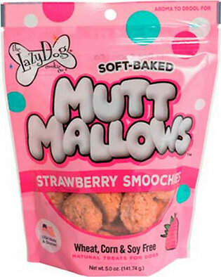 The Lazy Dog Cookie Co.Soft Baked Mutt Mallows Strawberry Smoothie 5oz