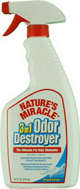 Natures Miracle Odor Destroyer Spray Linen 24oz