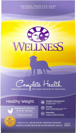 Wellness Complete Health Healthy Weight Dog Food, 24 Lbs
