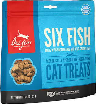 Orijen Freeze Dried Six Fish Cat Treats, 1.25 Oz.