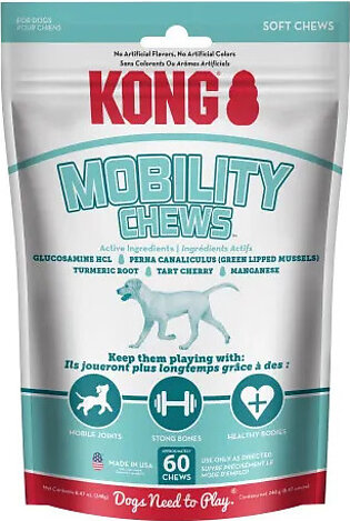 KONG Mobility Chews Soft Dog Treats 60ct