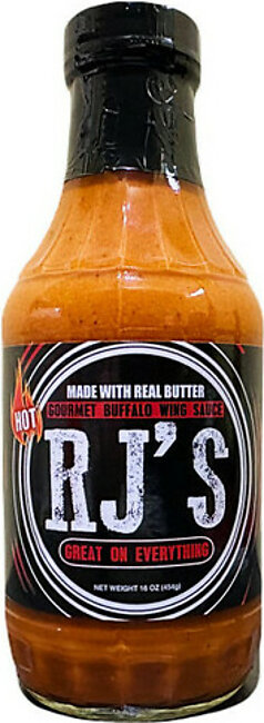 RJ's Gourmet Hot Buffalo Wing Sauce 16oz