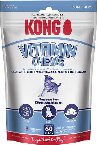 KONG Vitamin Chews Soft Dog Treats 60ct
