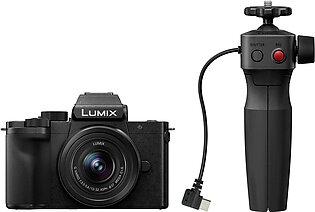 Panasonic Lumix G100D Mirrorless Camera with 12-32mm Lens and Tripod Grip