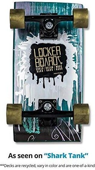 Locker Board TRAVEL CRUISER: The Golden Nugget (17-inch skateboard designed for cruising)
