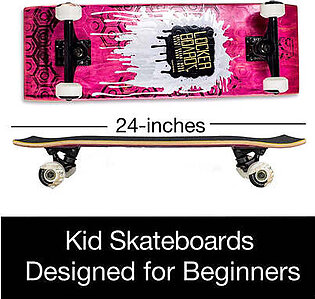 Locker Board NEW SHRED'IT SKATEBOARD: The Gold Bar (24-inch skateboard designed for the skate park)
