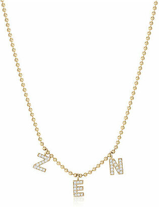 ZEN Mini Diamond Letters Necklace
