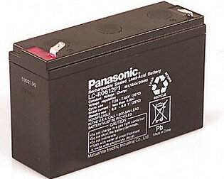 Panasonic LC-R0612P1 Battery Replacement - 6V 12.0Ah AGM (.250" Tabs)