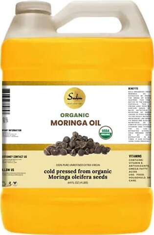 1 Gallon Organic Cold Pressed Moringa Seed Oil All Natural