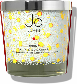 A Spring Layered Candle