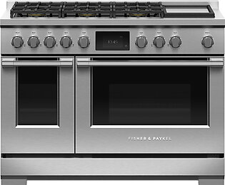 Dual Fuel Range, 48", 6 Burners with Griddle