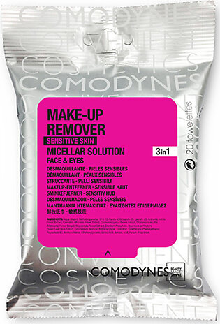 Comodynes Make-Up Remover Wipes Sensitive Skin x20