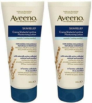 Aveeno Promo Pack: Aveeno Skin Relief Soothing Lotion with Menthol 2x200ml