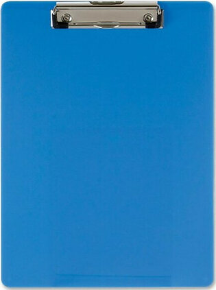 Oic Low-profile Plastic Clipboard - 8.50" X 11" - Low-profile - Acrylic - Blue (oic-83048)