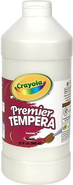 Crayola Premier Tempera Paint - 1.87 Lb - 1each - White (541232053)