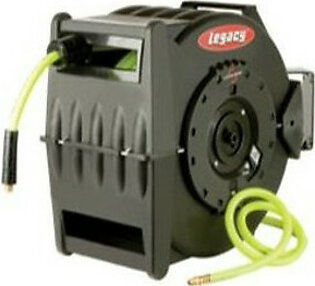 Legacy Manufacturing L8335FZ Levelwind Retractable Hose Reel For Air With 1/2" I.d. X 50' Flexzilla Hose
