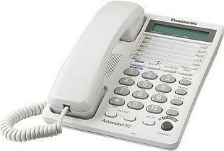 Panasonic Standard Phone - Wall Mountable - White - 2 x Phone Line (KXTS208W)