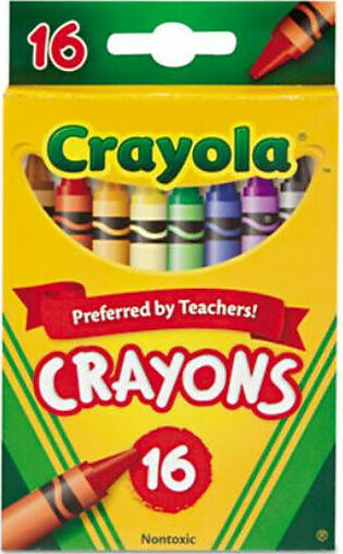 Crayola 52-3016 Crayon Set - 3.62" X Assorted Wax - 16 / Box (523016)
