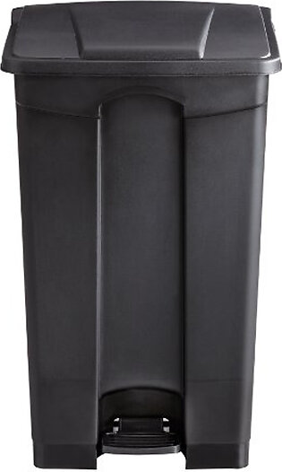 Safco Plastic Step-on Receptable - 23 Gal Capacity - Rectangular - 32.3" Height X 19.8" Width X 16.3" Depth - Plastic - Black (9923bl)