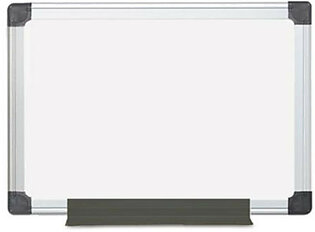 Bi-Silque Visual Communication MA0212170MV Value Melamine Dry Erase Board, 18 X 24, White, Aluminum Frame