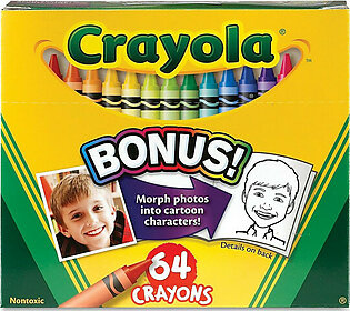 Crayola 52-064d Crayon Set - 3.63" X Assorted Wax - 64 / Box (52064d)