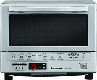 Panasonic FlashXpress Toaster Oven with Double Infrared Heating - 0.24 ft³ Capacity - 1300 W - Toast NBG110P