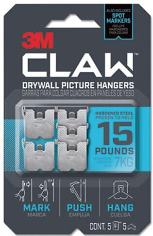3M CLAW Drywall Picture Hanger (3ph15m-5es)