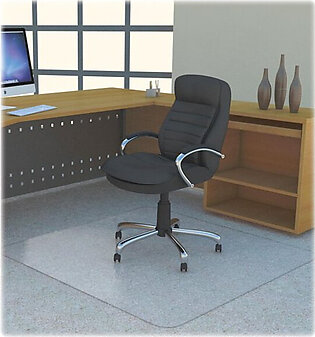 Lorell Rectangular Polycarbonate Chair Mat - Carpeted Floor, Floor - 60" Length X 46" Width - Polycarbonate - Clear (LLR69705)
