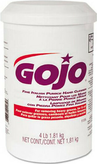 Gojo 113506 Original Pumice Hand Cleaner, Lemon, 4.5 Lb Cartridge, 6/carton