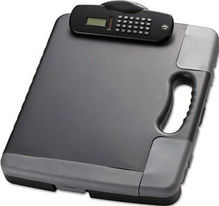 Oic Calculator Storage Portable Clipboard - Low-profile - Heavy Duty - Plastic - Charcoal Black (83302_40)