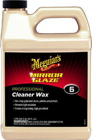 Meguiar's Automotive M0664 Mirror Glaze Liquid Cleaner Wax, 64 Oz.