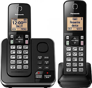 Panasonic KX-TGC362B DECT 6.0 Plus 1.90 GHz Cordless Phone - Black