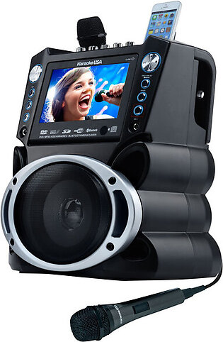 Karaoke Usa Gf840 Dvd/cd+g/mp3+g Bluetooth[r] Karaoke System With 7" Tft Color Screen