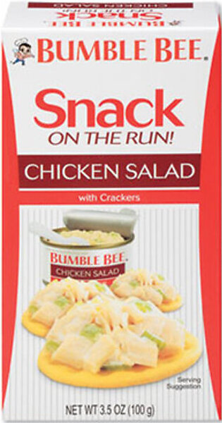 Ace Office AHF70350 Snack On The Run Chicken Salad With Crackers, 3.5 Oz Pack, 12/carton