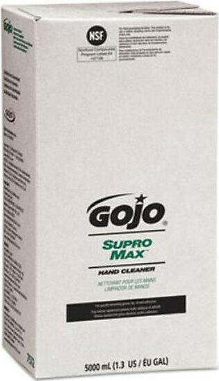 Gojo 7572 Supro Max Hand Cleaner Refill, 5000ml, Herbal Scent, Beige, 2/carton