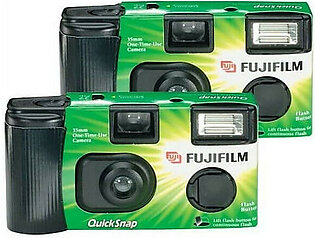 Fujifilm 7032835 Quicksnap Flash 400 Single-use Disposable Cameras With Flash [2 Pk]