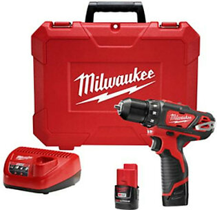 Milwaukee Electric Tools 2407-22 Milwaukee M12 3/8 In. Cordless Drill Driver W/ [2] Batteries Kit