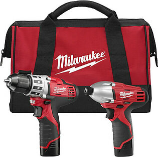 Milwaukee Electric Tools 2494-22 Milwaukee M12 Cordless Drill/driver Hex Impact 2-piece W/ [1] Battery Kit
